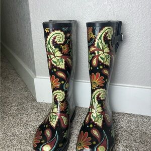Colorful Paisley Rain Boots